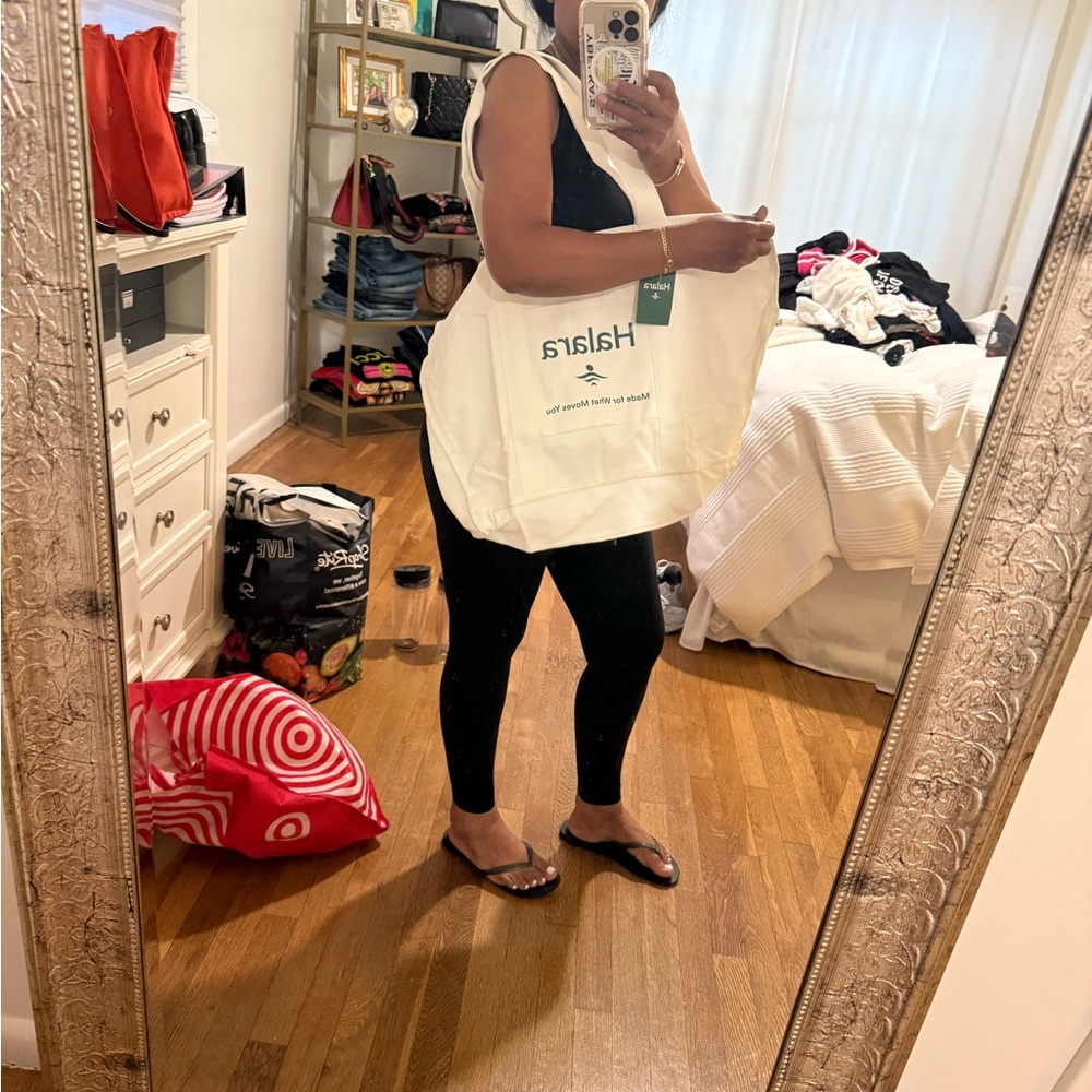 Halara White Oversized Tote